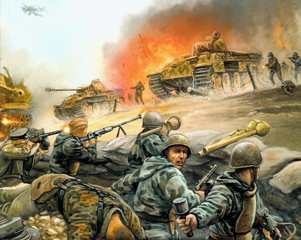 Wallpapers War Soldiers Painting Art Army