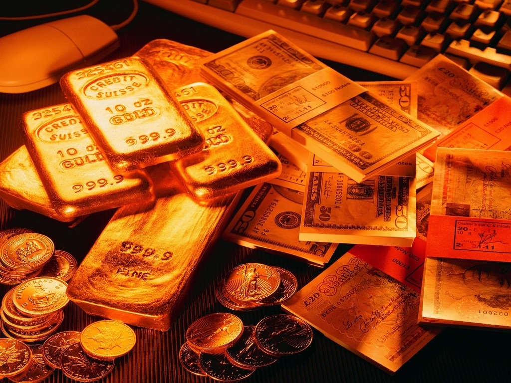 Desktop Wallpapers Coins Banknotes Gold Money