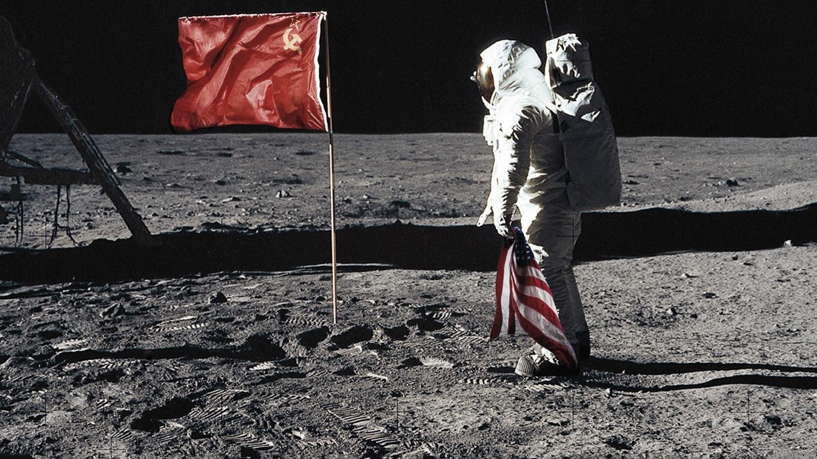 壁紙 宇宙飛行士 旗 ソ連 月 ユーモア ダウンロード 写真