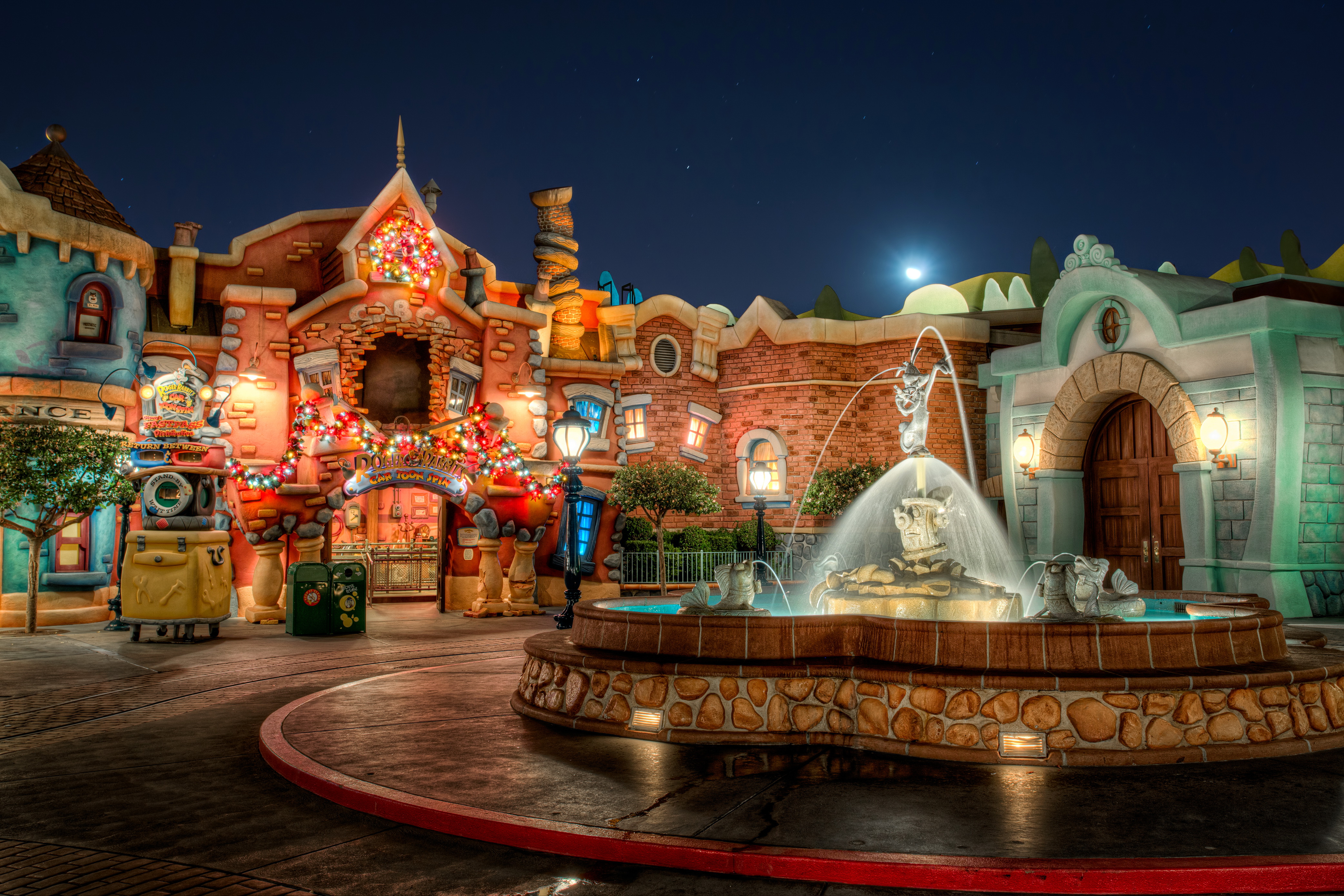 Desktop Wallpapers California Disneyland Usa Fountains 4168x2779