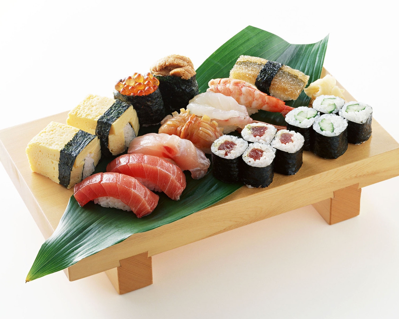 Tapeta Sushi Jedzenie Owoce morza żywność