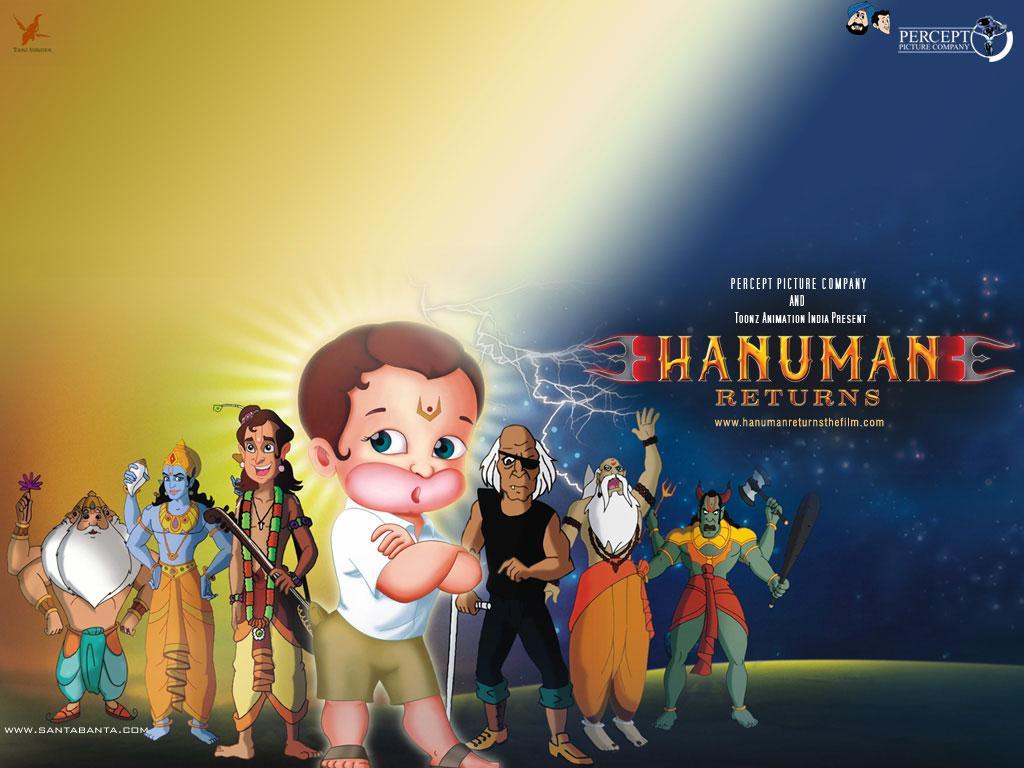 Wallpaper Return of Hanuman Cartoons