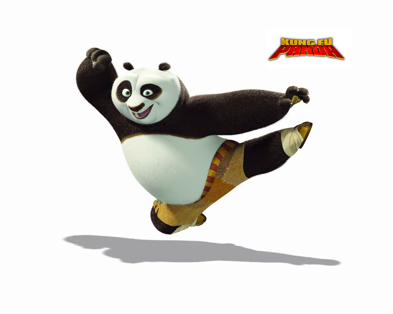 Photos Kung Fu Panda Cartoons White background