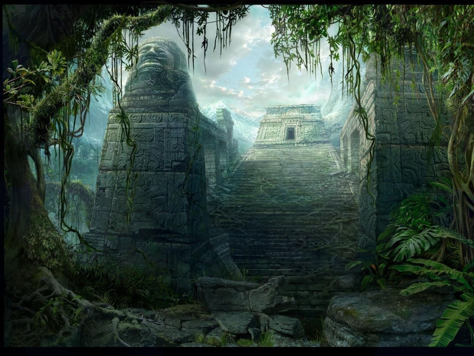Затерянный край. Руины Майя арт. Затерянный город пирамиды Майя. Затерянный город пирамиды Майя Ацтеки Art. Храмы ацтеков в джунглях.