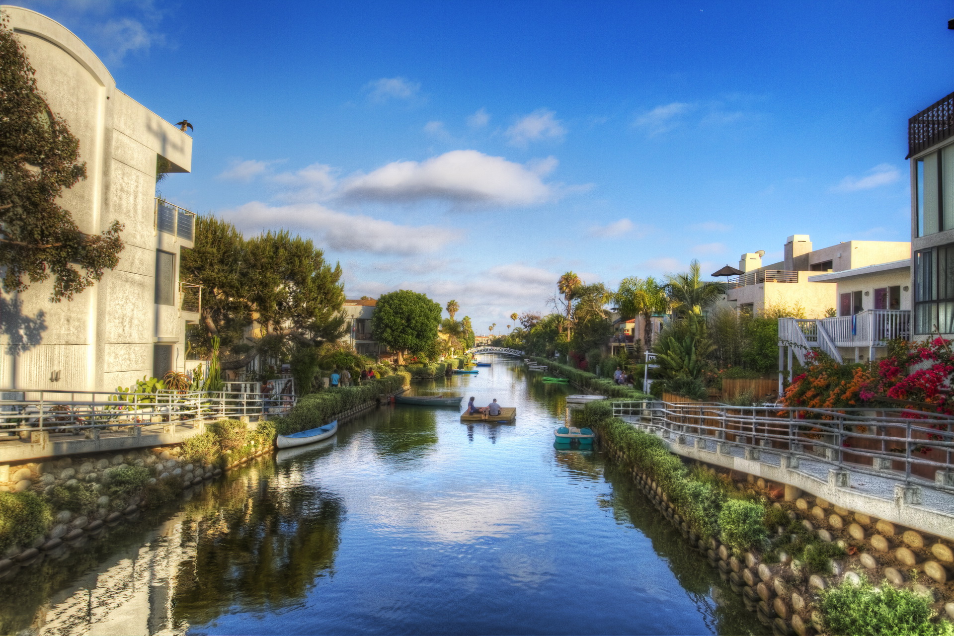 壁紙 19x1280 アメリカ合衆国 Venice Canal ロサンゼルス 都市 ダウンロード 写真