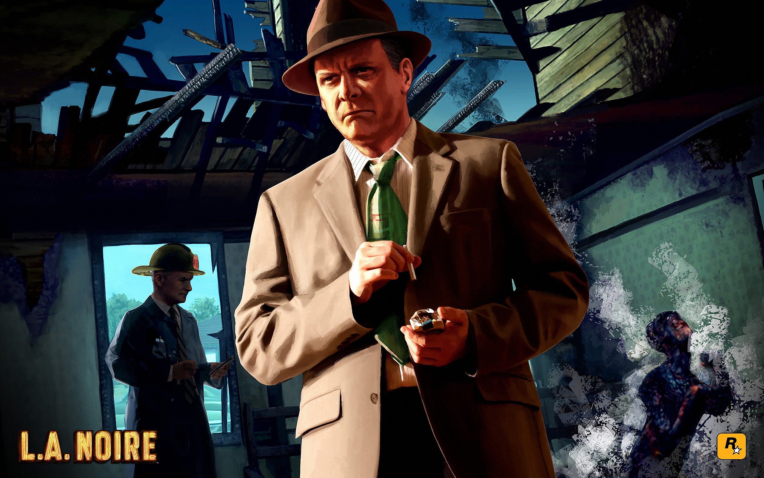 Картинки L.A. Noire компьютерная игра 2560x1600 Игры