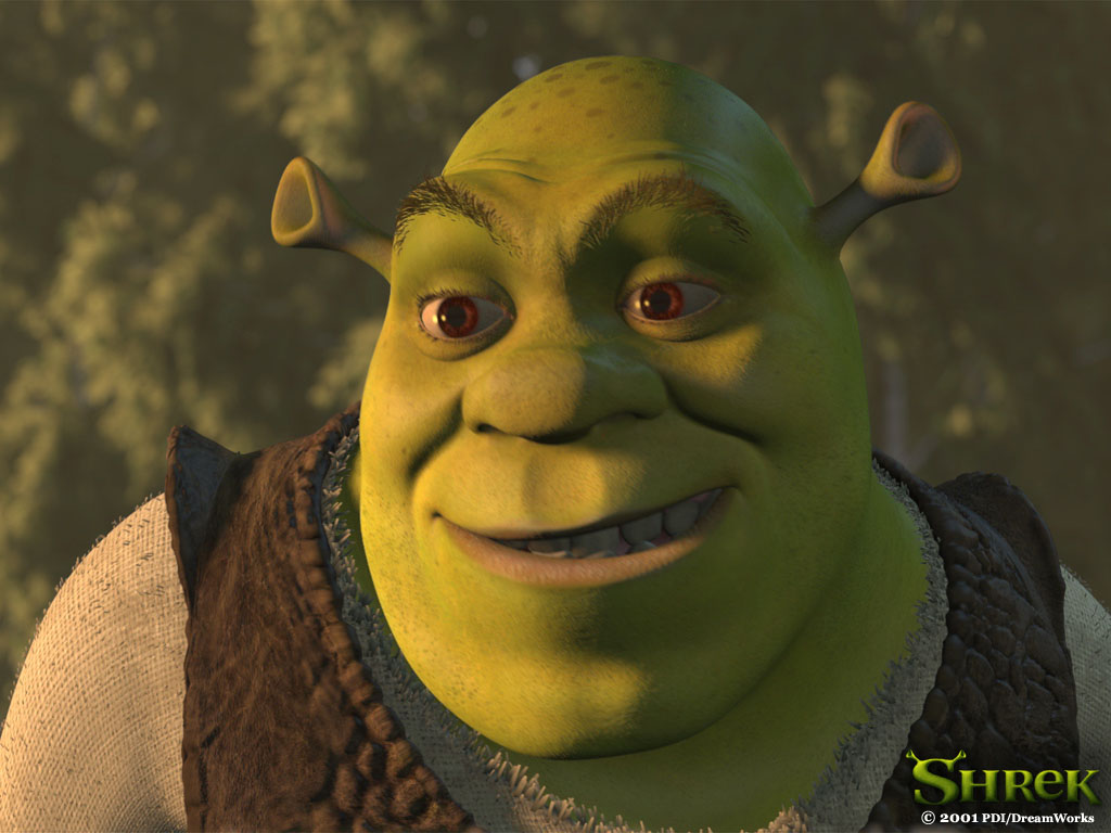 Papel de parede para pc Shrek, Sorriso, Desenho Animado