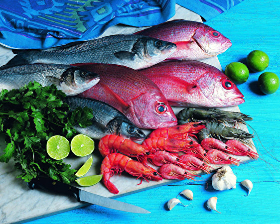 Afbeeldingen Vissen - Voedsel Voedsel Zeevruchten 562x450 spijs