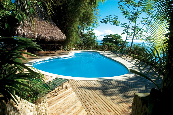Картинка Бассейны Corcovado Costa Rica Природа парк 600x399 Плавательный бассейн Парки
