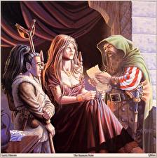 Pictures Larry Elmore Gown Sit Fantasy Girls