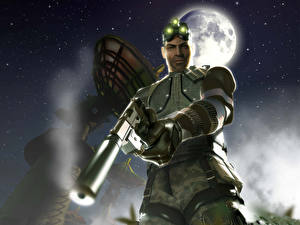 Wallpapers Splinter Cell Pistols Moon vdeo game