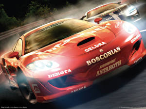 Bakgrunnsbilder Ridge Racer Rød videospill