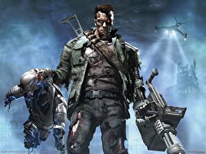 Hintergrundbilder Terminator Arnold Schwarzenegger Roboter Spiele Fantasy