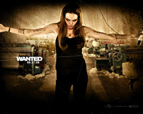 Bakgrundsbilder på skrivbordet Wanted (film) Angelina Jolie Kändisar Unga_kvinnor