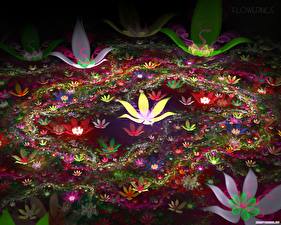 Fotos 3D-Grafik Blumen