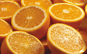 Bakgrundsbilder på skrivbordet Frukt Citrusfrukter Apelsin frukt Många Mat