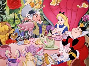 Hintergrundbilder Disney Alice im Wunderland - Animationsfilm Zeichentrickfilm