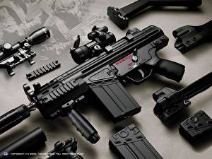 Фотография Автоматом Пистолет-пулемёт Армия