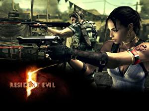 Papel de Parede Desktop Resident Evil Resident Evil 5 videojogo