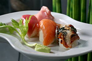 Papel de Parede Desktop Fruto do mar Sushi