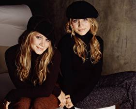 Bakgrundsbilder på skrivbordet Mary-Kate och Ashley Olsen Kändisar