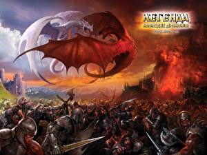 Fonds d'écran Légende : La Guerre des dragons
