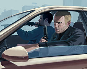 Bakgrundsbilder på skrivbordet Grand Theft Auto GTA 4 spel
