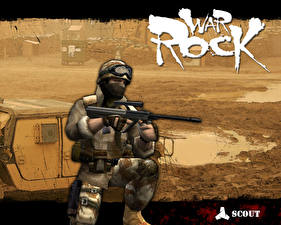 Bakgrundsbilder på skrivbordet War Rock Datorspel