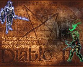 Bakgrundsbilder på skrivbordet Diablo Diablo II Datorspel