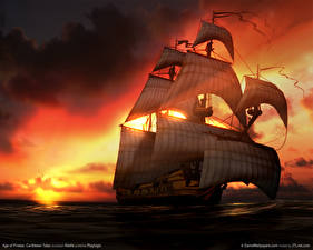 Bakgrundsbilder på skrivbordet Age of Pirates: Caribbean Tales Age of Pirates