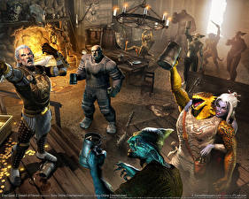 桌面壁纸，，无尽的任务，EverQuest II: Desert of Flames，电子游戏