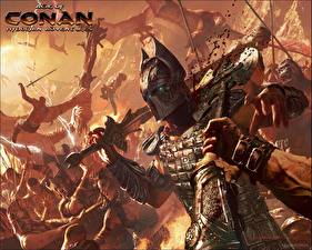 Bureaubladachtergronden Age of Conan: Hyborian Adventures