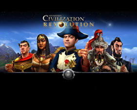 桌面壁纸，，Sid Meier's，Civilization Revolution，游戏