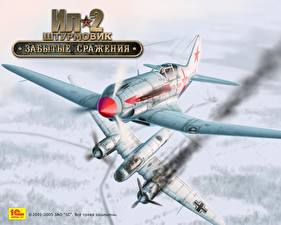 桌面壁纸，，IL-2: Sturmovik，IL-2 Sturmovik: Forgotten Battles，游戏