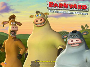 Desktop hintergrundbilder Der tierisch verrückte Bauernhof Animationsfilm