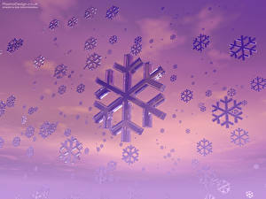 Image Abstraction Snowflakes 3D Graphics