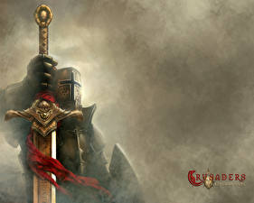 Bureaubladachtergronden Crusaders Crusaders: Thy Kingdom Come Ridder Zwaard videogames