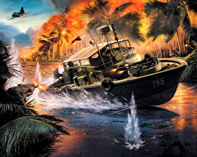桌面壁纸，，戰地風雲系列，戰地風雲：越南，电子游戏