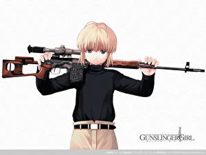 Hintergrundbilder Gunslinger Girl Scharfschütze Anime