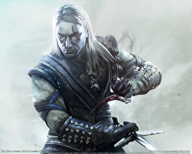 Bakgrunnsbilder The Witcher Geralt of Rivia Dataspill