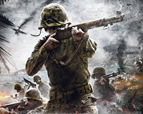 Papel de Parede Desktop Call of Duty Call of Duty: World at War videojogo
