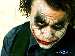 Bakgrundsbilder på skrivbordet The Dark Knight Jokern hjälte film