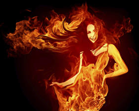 Wallpapers Flame female