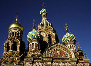 Bakgrunnsbilder Tempel St. Petersburg Byer