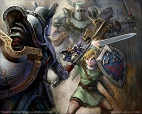 Bakgrundsbilder på skrivbordet The Legend of Zelda dataspel