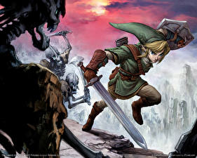 Bakgrundsbilder på skrivbordet The Legend of Zelda Datorspel