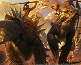 桌面壁纸，，Golden Axe: Beast Rider，