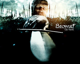 桌面壁纸，，Beowulf: The Game，劍，游戏