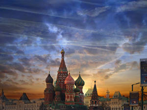 Tapety na pulpit Świątynia Moskwa miasto
