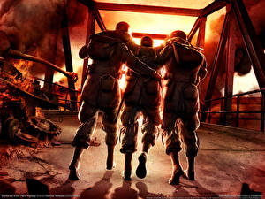 Papel de Parede Desktop Brothers in Arms Brothers in Arms: Hell's Highway videojogo